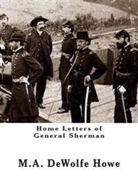 Kirjan kansi "Home Letters of General Sherman"