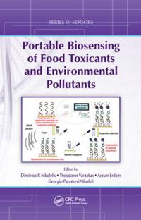 Kirjan kansi "Portable Biosensing of Food Toxicants and Environmental Pollutants"
