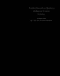 Decision Support and Business Intelligence Systems