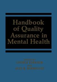 Handbook of Quality Assurance in Mental Health