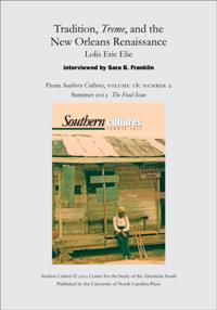 Tradition, Treme, and the New Orleans Renaissance: Lolis Eric Elie interviewed by Sara B. Franklin