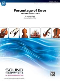 Clarke, J: Percentage of Error