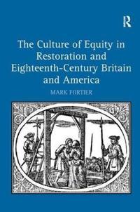 Kirjan kansi "The Culture of Equity in Restoration and Eighteenth-Century Britain and America"