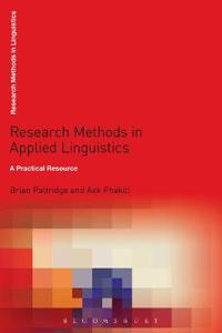Bokomslag for "Research Methods in Applied Linguistics"