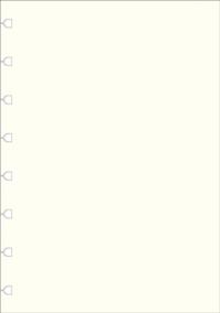 Filofax A5 Notebook refill - plain paper white