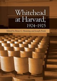 Bokomslag for "Whitehead at Harvard, 1924–1925"