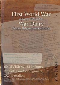 60 DIVISION 181 Infantry Brigade London Regiment 2/24 Battalion