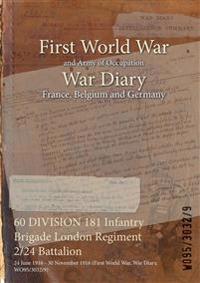 60 DIVISION 181 Infantry Brigade London Regiment 2/24 Battalion