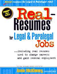 Real-Resumes for Legal & Paralegal Jobs