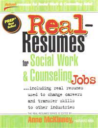 Real-Resumes for Social Work & Counseling Jobs