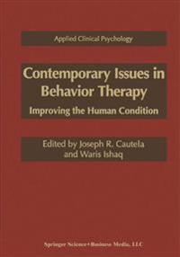 Contemporary Issues in Behavior Therapy