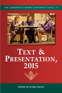 The Comparative Drama Conference Series
