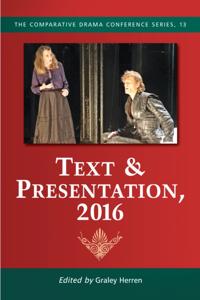 The Comparative Drama Conference Series