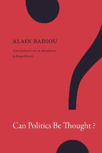 Bokomslag for "Can Politics Be Thought?"
