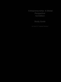 Entrepreneurship, A Global Perspective