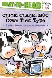 Bokomslag for "Click, Clack, Moo/Ready-To-Read Level 2: Cows That Type"