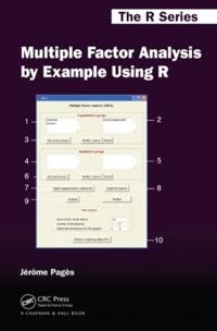 Kirjan kansi "Multiple Factor Analysis by Example Using R"