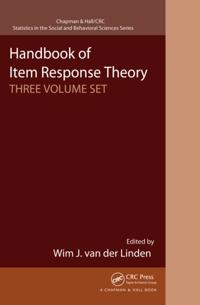 Chapman & Hall/CRC Statistics in the Social and Behavioral Sciences