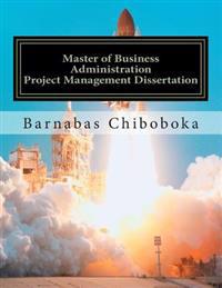 Master of Business Administration-Project Management Dissertation: NGO Project failure-Zambian Case Study