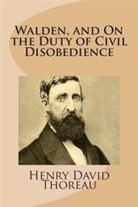 Kirjan kansi "Walden, and on the Duty of Civil Disobedience"