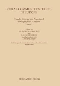Rural Community Studies in Europe