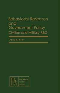 Behavioral Research and Government Policy