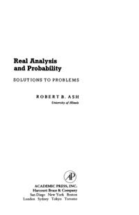 Real Analysis and Probability