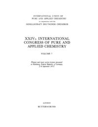 XXIVth International Congress of Pure and Applied Chemistry