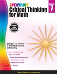 Spectrum Critical Thinking for Math Gr 7