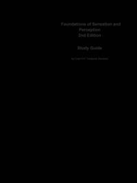 Foundations of Sensation and Perception