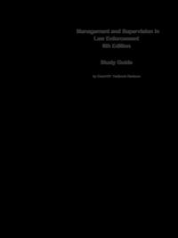 Management and Supervision in Law Enforcement
