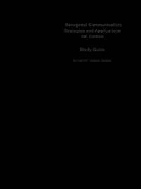 Managerial Communication, Strategies and Applications