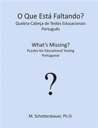 O Que Está Faltando? Quebra-Cabeça de Testes Educacionais: Português