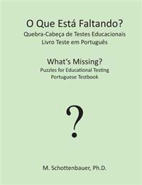 O Que Está Faltando? Quebra-Cabeça de Testes Educacionais: Livro Teste em Português