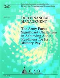 DOD Financial Management: The Army Faces Significant Challenges in Achieving Audit Readiness for Its Military Pay