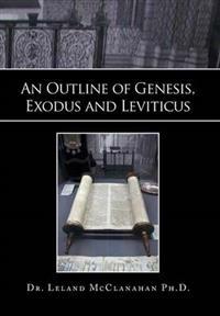 Kirjan kansi "An Outline of Genesis, Exodus and Leviticus"