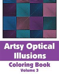 Kirjan kansi "Artsy Optical Illusions Coloring Book"