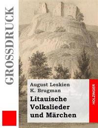 Kirjan kansi "Litauische Volkslieder und Märchen"