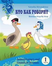 Kirjan kansi "Animal Names and Sounds in Russian: Who Says What"