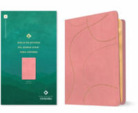 Biblia de Estudio del Diario Vivir Para Jovenes Ntv (Sentipiel, Rosa Pastel, Letra Roja, Habilitada Para Filament)