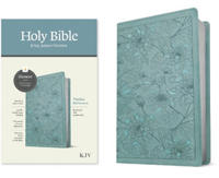 KJV Thinline Reference Bible, Filament Edition, Floral Teal