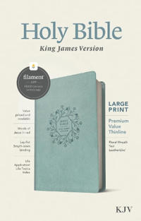 Bokomslag för "KJV Large Print Premium Value Thinline Bible, Filament Enabl"