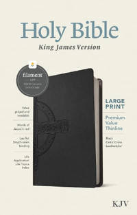 KJV Large Print Premium Value Thinline Bible, Filament Enabl