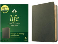 Bokomslag för "NLT Life Application Study Bible, Third Edition (Genuine Leather, Olive Green, Red Letter)"