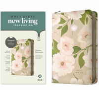 NLT Thinline Reference Zipper Bible, Filament Enabled (Leatherlike, Tender Blossom Taupe, Red Letter)