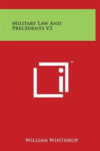Kirjan kansi "Military Law and Precedents V2"