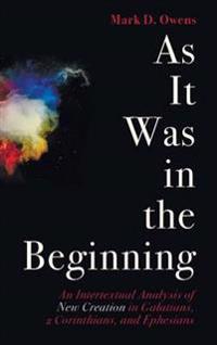 Bokomslag for "As It Was in the Beginning"