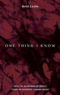 Bokomslag for "One Thing I Know"