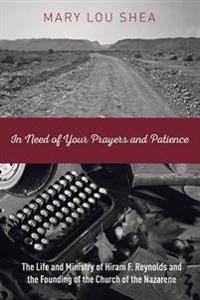Kirjan kansi "In Need of Your Prayers and Patience"