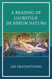 Kirjan kansi "A Reading of Lucretius' de Rerum Natura"